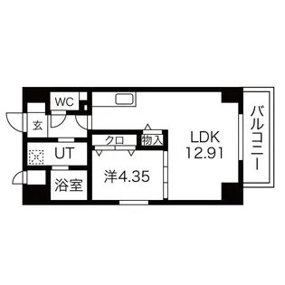 GRANDUKE千代田regaria【5階】の間取り