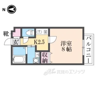 メゾンドゥ長瀬【1階】の間取り