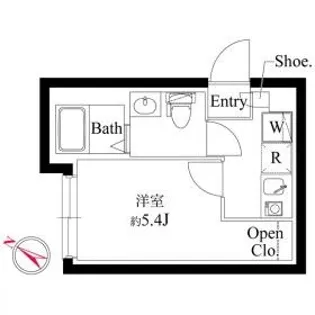 ル・クール渋谷本町【3階】の間取り