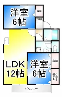 セジュール8たなか【1階】の間取り