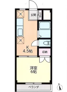 フラワーハイム【2階】の間取り