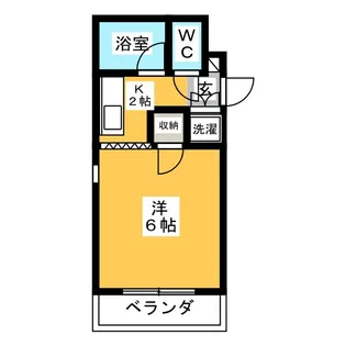 ウエストパレス奈る駒【3階】の間取り