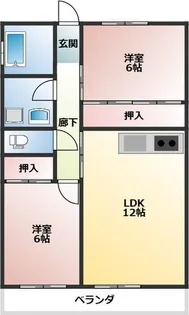 コーポさの【3階】の間取り