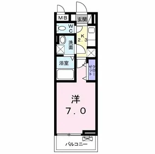 ブック フィールドII【2階】の間取り