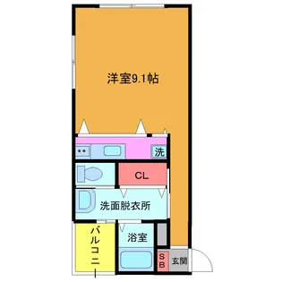 PARKVIEW勝田台【1階】の間取り