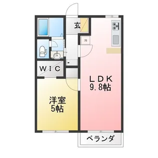 コーポまどか【2階】の間取り