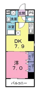 カーサ オルテンシア【5階】の間取り