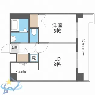 ノーザンヒルズ南10条【4階】の間取り