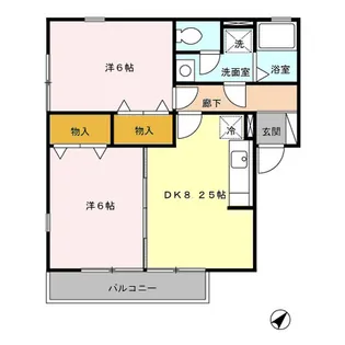 ウィルモア岡本【1階】の間取り