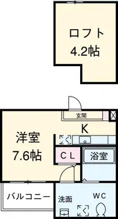 ラ・フォルテ【2階】の間取り