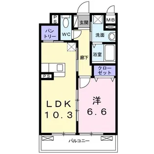 ザ レジデンス 京都 東【2階】の間取り