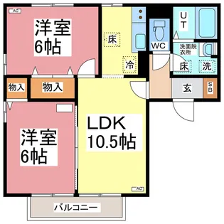 コーポラスITOIII【1階】の間取り