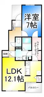 メゾンシュクレ II【1階】の間取り