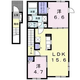 リッチモンドB【2階】の間取り