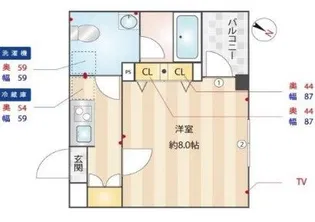 GROWS北赤羽【3階】の間取り