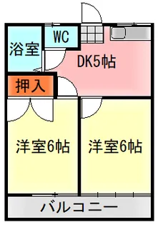高勢ハイツ【1階】の間取り