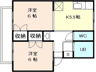 フルースハイム【1階】の間取り