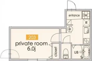 ville三宿【2階】の間取り