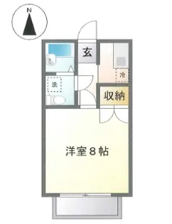 テンダーE【3階】の間取り