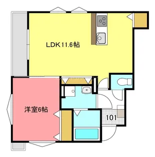 ドリームハウスII【1階】の間取り