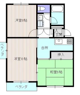 ヤマダイコーポ【3階】の間取り