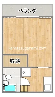 コーポけやき【2階】の間取り
