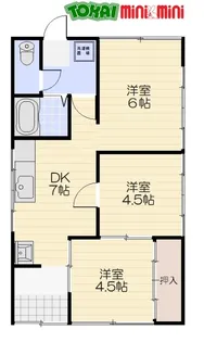三重県松阪市宝塚町【一戸建】の間取り