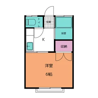 シバハイツ【2階】の間取り