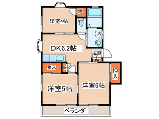 エクセルB【2階】の間取り