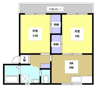 ファミリーハイツ【2階】の間取り