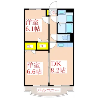 グランディールTOMO【1階】の間取り