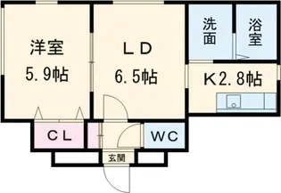 ブリリアントR【4階】の間取り