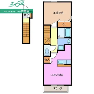 クローバー・MIIA棟【2階】の間取り