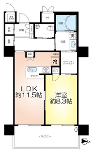 ナチュラリー西神中央【7階】の間取り