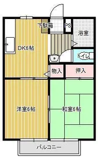ハイツ池園【2階】の間取り