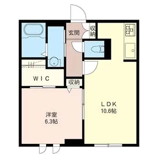 クラウドブレイク【3階】の間取り