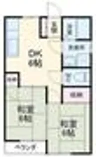 アプリコットI【2階】の間取り