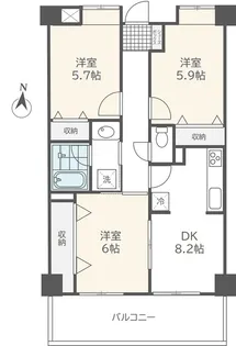 コージーハウスV【3階】の間取り