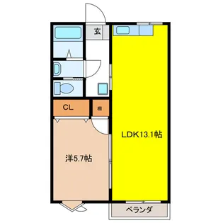 コーポ城西【2階】の間取り