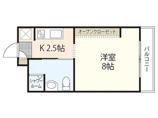 1Rの間取り画像