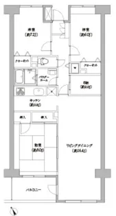 エルプレイス下総中山II【4階】の間取り