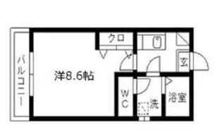 クレフラスト天神町【1階】の間取り