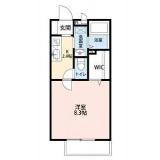 三重県伊賀市服部町3【アパート】の間取り