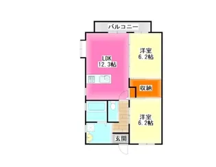 ジュラーレコート【2階】の間取り