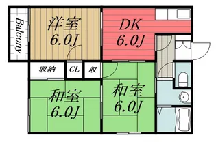 千葉県千葉市緑区あすみが丘2【アパート】の間取り
