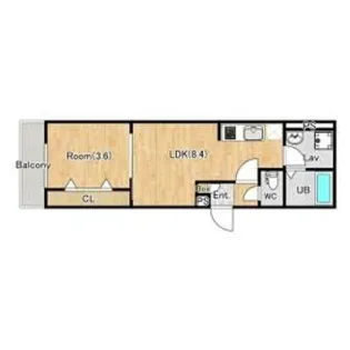 ジーメゾンリトスメラン北春日部【1階】の間取り