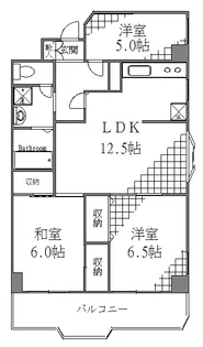 東京都江東区冬木【マンション】の間取り