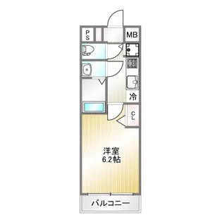 1Kの間取り画像