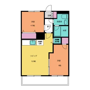 神奈川県横浜市港北区日吉6【マンション】の間取り
