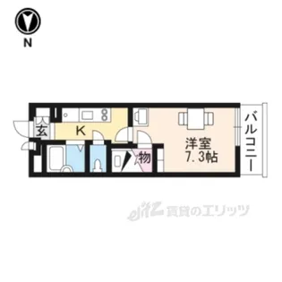レオパレス彦根後三条【2階】の間取り